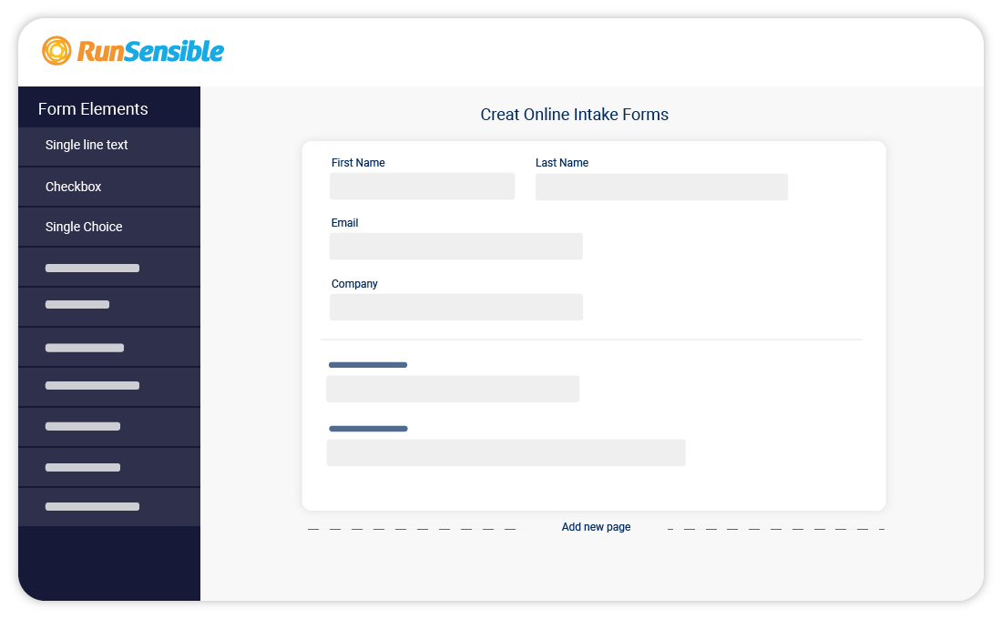 Intake Forms Intake forms